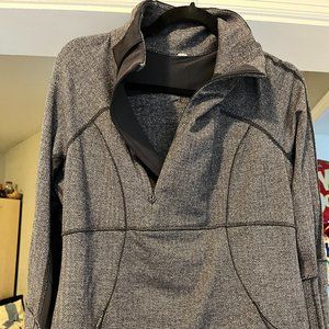 Lululemon Black 1/2 pullover with zipper